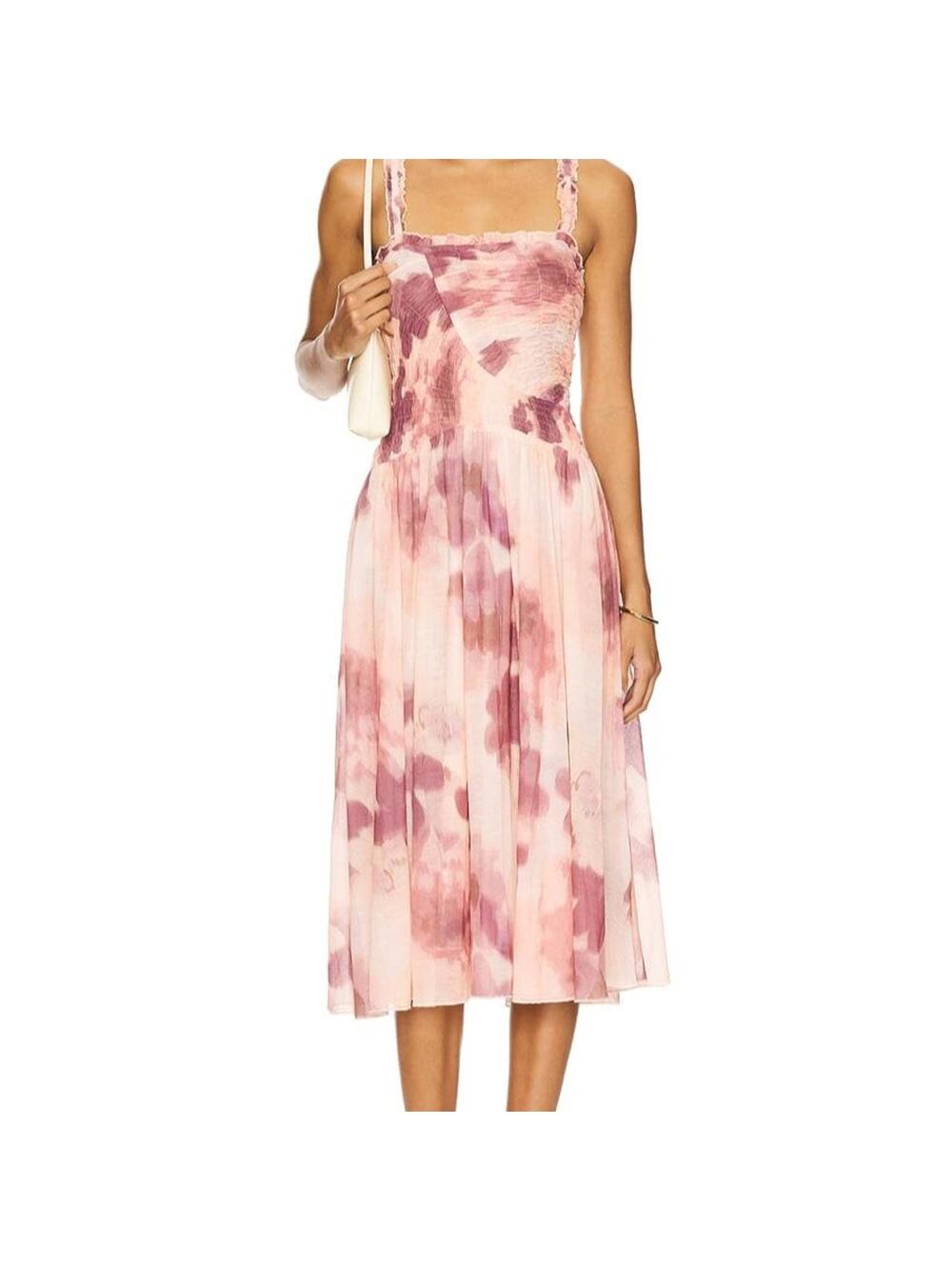 Free people revolve tessa midi dress pink